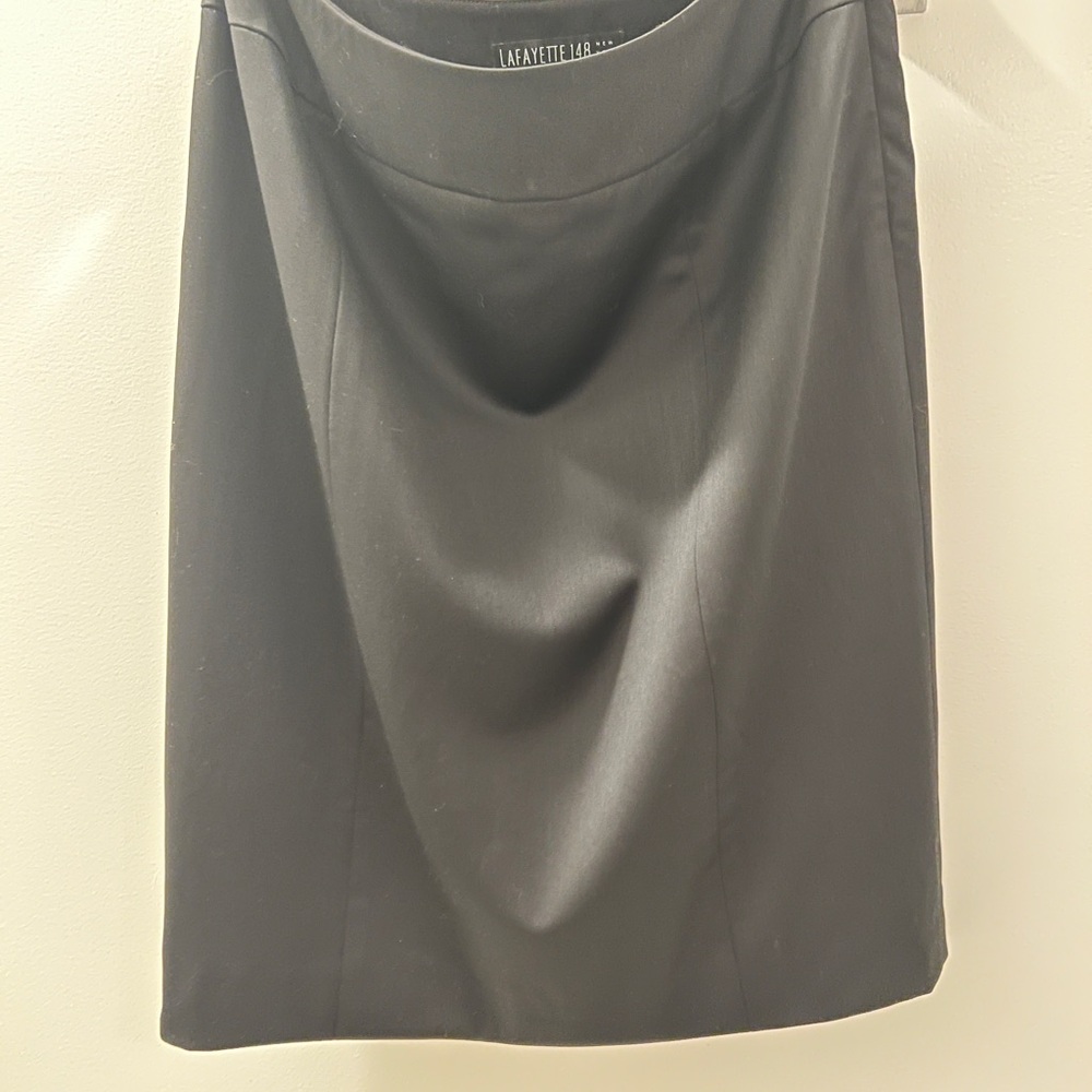 Lafayette 148 New York Black Women's Pencil Skirt Size 8